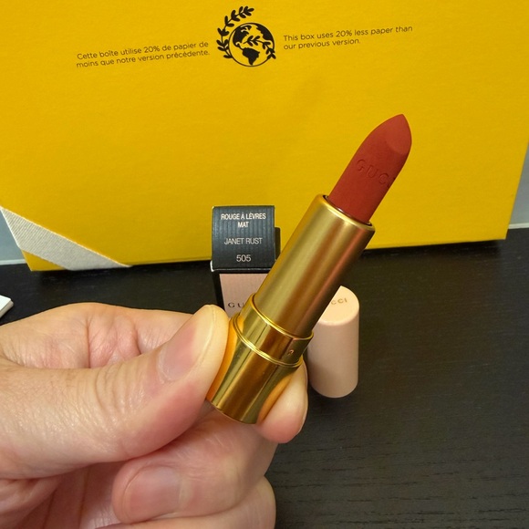 Gucci Janet Rust Matte Lipstick Mini Size 1g - Picture 2 of 3